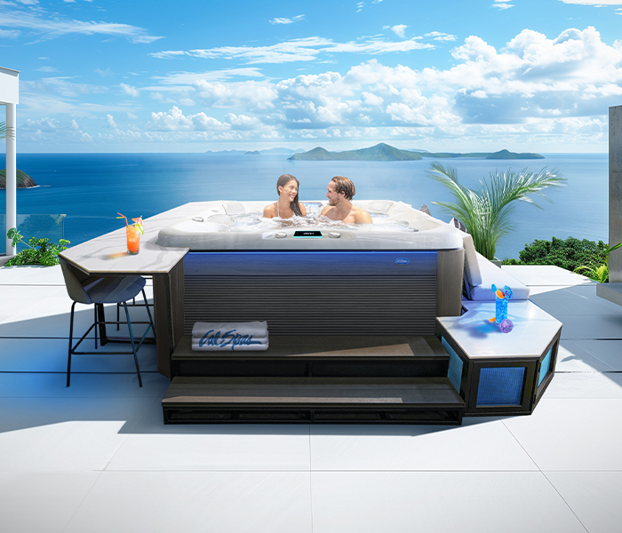 Calspas hot tub being used in a family setting - Gunnison